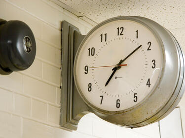 picture of clock and bell